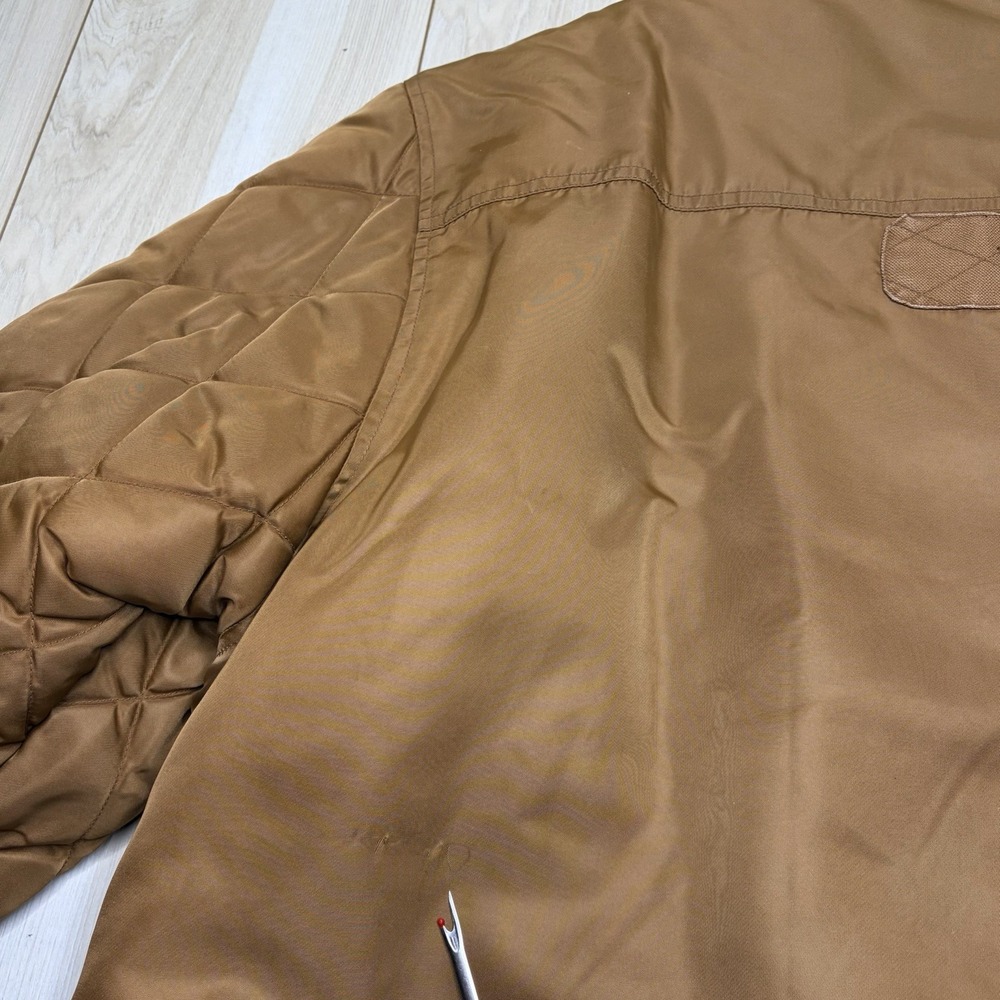 Vintage Southpole Y2K Puffer Carpenter Hybrid Jacket Mens XL Brown Water Repel - Picture 15 of 15